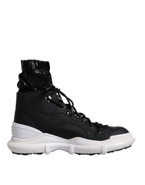 Black Nylon Galileo High Top Sneakers Shoes MV6407 Black Nylon Galileo High Top Sneakers Shoes MV6407