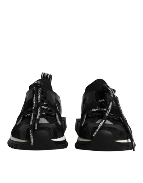 Dolce & Gabbana Black White Logo Sorrento Mens Sneakers Shoes Dolce & Gabbana Black White Logo Sorrento Mens Sneakers Shoes
