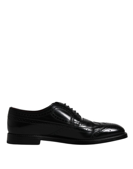 Black Leather Derby Wingtip Formal Shoes MV6503 Black Leather Derby Wingtip Formal Shoes MV6503