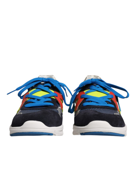 Dolce & Gabbana Multicolor Leather Suede Low Top Sneakers Shoes MV6517 Dolce & Gabbana Multicolor Leather Suede Low Top Sneakers Shoes MV6517