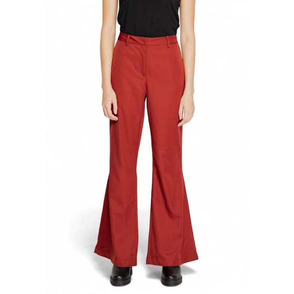 Vero Moda Red Polyester Pant Vero Moda Red Polyester Pant