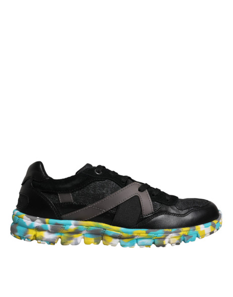 Dolce & Gabbana Black Polyester Low Top Men Sneakers Shoes Dolce & Gabbana Black Polyester Low Top Men Sneakers Shoes