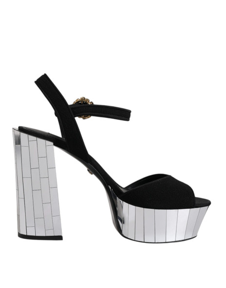 Black Mirror Heels Platform Sandals Shoes Black Mirror Heels Platform Sandals Shoes
