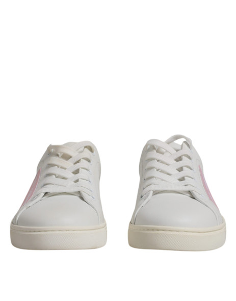 Dolce & Gabbana White Classic Calf Leather Sneakers Shoes Dolce & Gabbana White Classic Calf Leather Sneakers Shoes