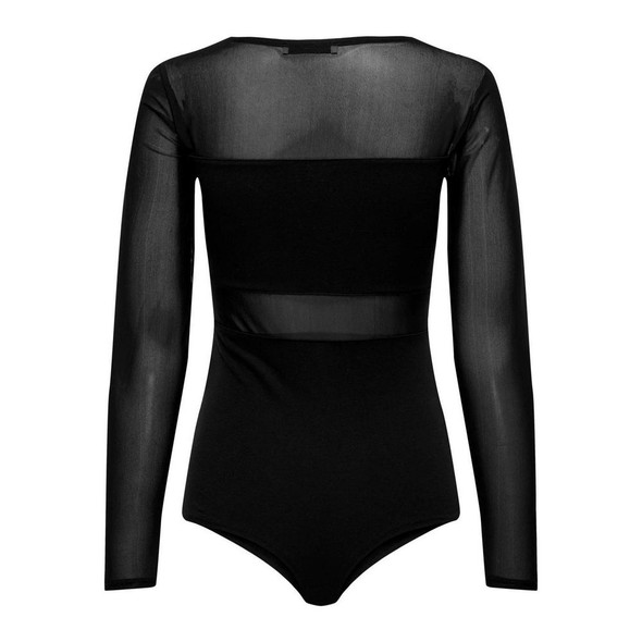 Black Cotton Bodysuit Black Cotton Bodysuit