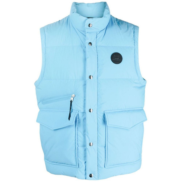 Light Blue Polyester Men Vest Light Blue Polyester Men Vest