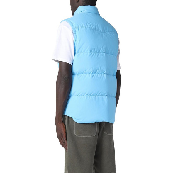 Light Blue Polyester Men Vest Light Blue Polyester Men Vest