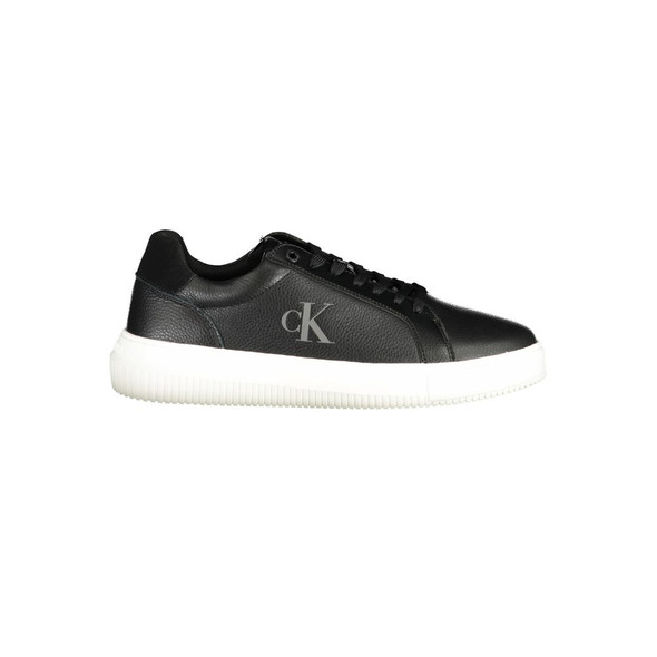 Black Polyethylene Men Sneaker CA-33704 Black Polyethylene Men Sneaker CA-33704
