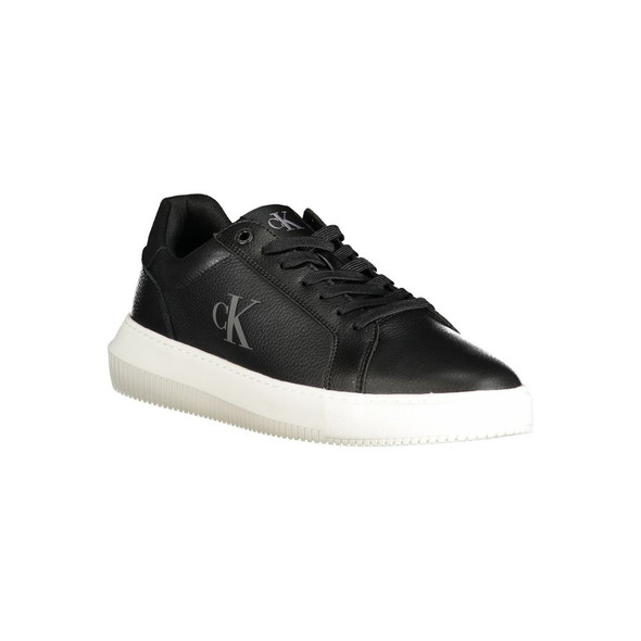 Calvin Klein Black Polyethylene Men Sneaker Calvin Klein Black Polyethylene Men Sneaker