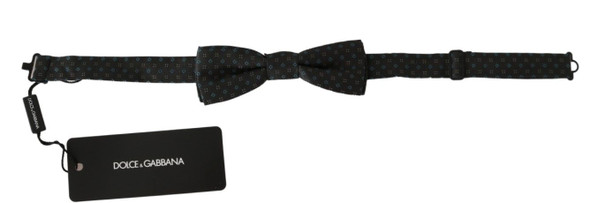Dolce & Gabbana Gray Patterned Mens Necktie Papillon 100% Silk Bow Tie Dolce & Gabbana Gray Patterned Mens Necktie Papillon 100% Silk Bow Tie