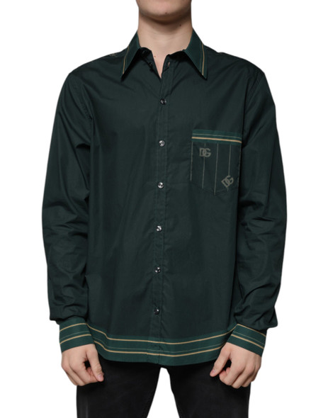 Green Logo Long Sleeve MARTINI Casual Shirt Green Logo Long Sleeve MARTINI Casual Shirt