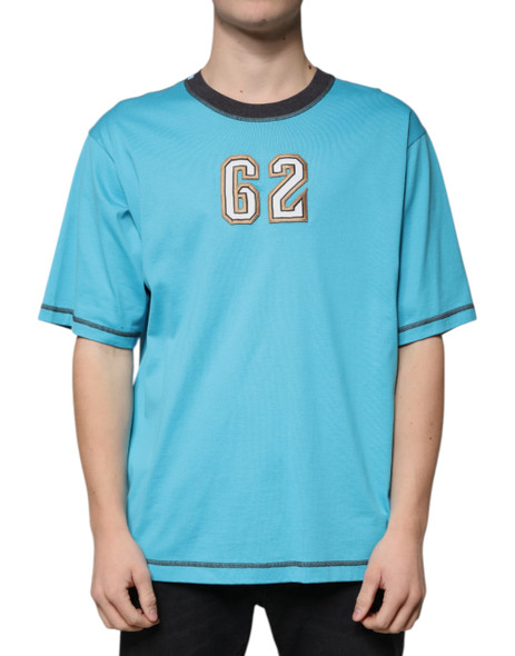 Blue Logo Crew Neck Short Sleeves T-shirt Blue Logo Crew Neck Short Sleeves T-shirt