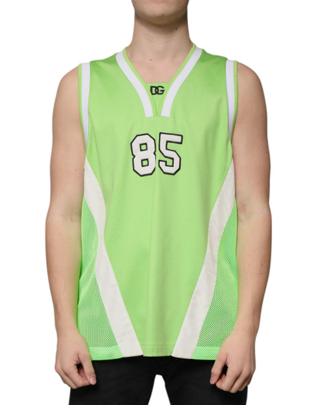 Green Polyester Jersey Sleeveless T-shirt TSH87328 Green Polyester Jersey Sleeveless T-shirt TSH87328