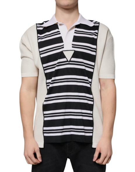 Dolce & Gabbana Multicolor Stripe Collared Polo T-shirt Dolce & Gabbana Multicolor Stripe Collared Polo T-shirt