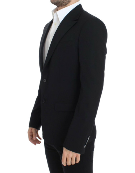 Black wool slim fit blazer Black wool slim fit blazer