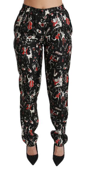 Black Silk Instrument Mid Waist Pants Black Silk Instrument Mid Waist Pants