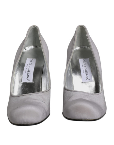 Dolce & Gabbana Gray Suede Leather High Heel Pumps Shoes Dolce & Gabbana Gray Suede Leather High Heel Pumps Shoes