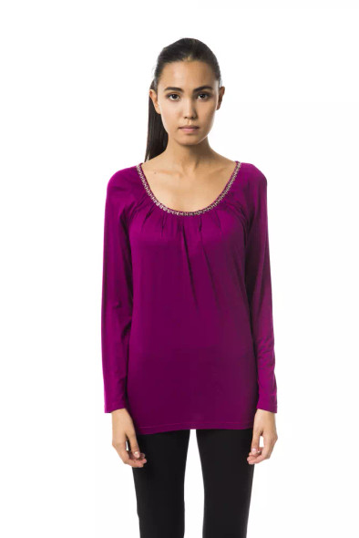 Purple Viscose Women Top Purple Viscose Women Top