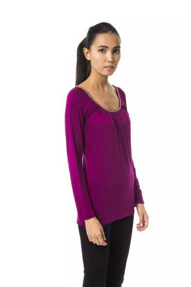 Purple Viscose Women Top Purple Viscose Women Top