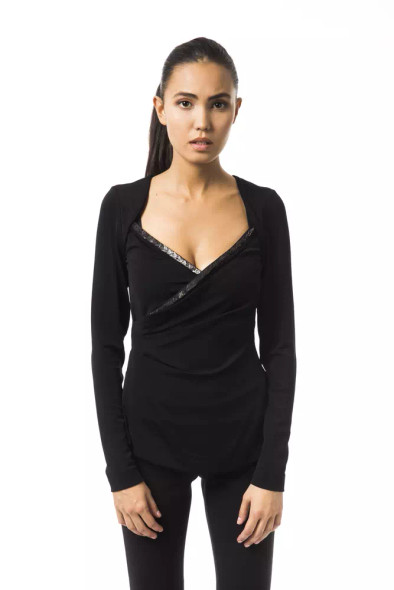 Black Viscose Women Top Black Viscose Women Top