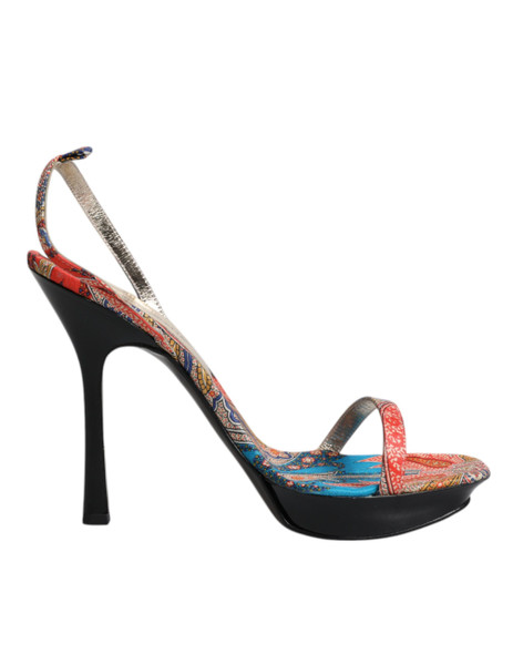Dolce & Gabbana Multicolor Floral High Heels Sandals Shoes Dolce & Gabbana Multicolor Floral High Heels Sandals Shoes