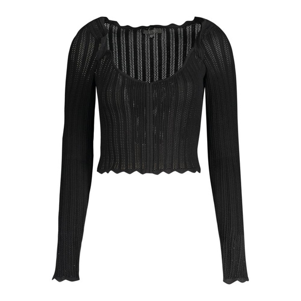Black Viscose Women Sweater Black Viscose Women Sweater