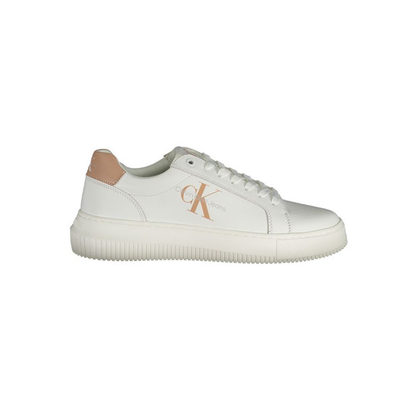White Leather Women Sneaker CA-33706 White Leather Women Sneaker CA-33706