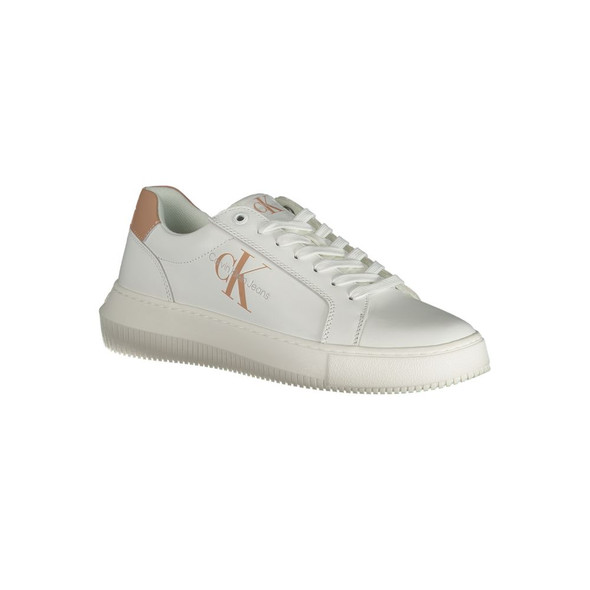 White Leather Women Sneaker CA-33706 White Leather Women Sneaker CA-33706