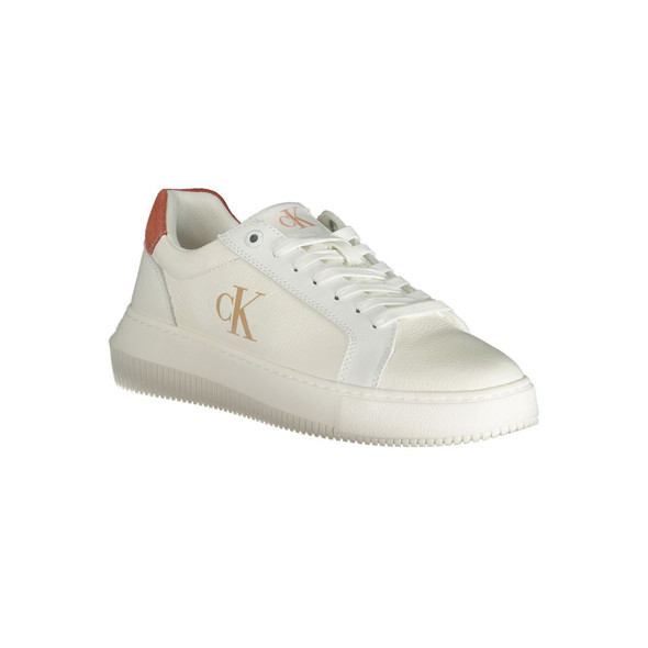 Calvin Klein White Polyethylene Women Sneaker Calvin Klein White Polyethylene Women Sneaker