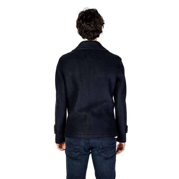 Blue Viscose Jackets & Coat Blue Viscose Jackets & Coat
