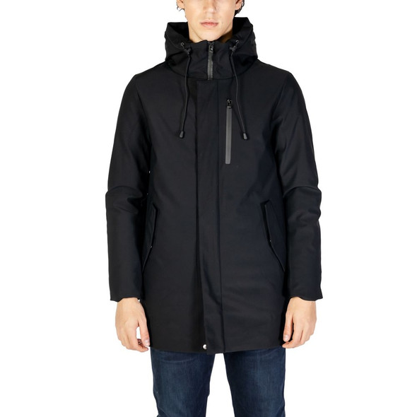 Black Nylon Jackets & Coat HY15714600009RO Black Nylon Jackets & Coat HY15714600009RO