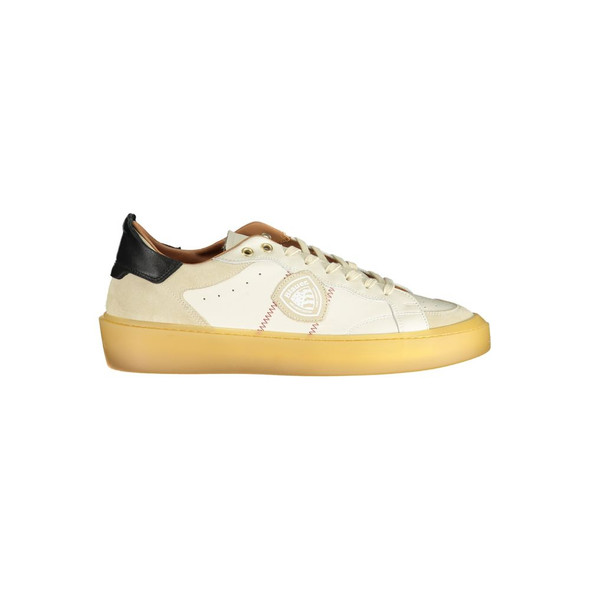 Blauer White Leather Men Sneaker Blauer White Leather Men Sneaker