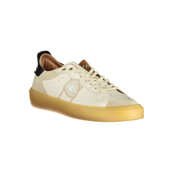 Blauer White Leather Men Sneaker Blauer White Leather Men Sneaker