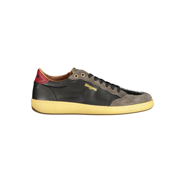 Black Leather Men Sneaker BL-33848 Black Leather Men Sneaker BL-33848