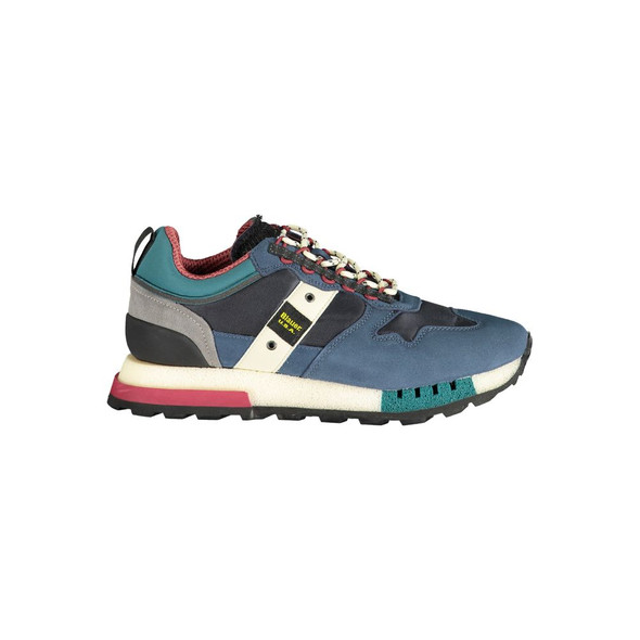 Blue Polyethylene Men Sneaker BL-33849 Blue Polyethylene Men Sneaker BL-33849