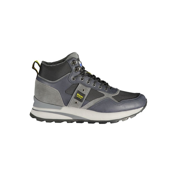 Blauer Blue Leather Men Sneaker Blauer Blue Leather Men Sneaker