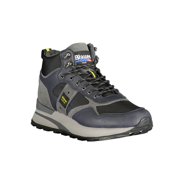 Blauer Blue Leather Men Sneaker Blauer Blue Leather Men Sneaker