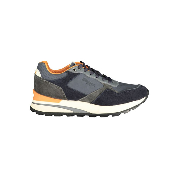 Blue Polyethylene Men Sneaker BL-33857 Blue Polyethylene Men Sneaker BL-33857