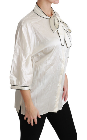 Beige 3/4 Sleeve Shirt Blouse Silk Top Beige 3/4 Sleeve Shirt Blouse Silk Top