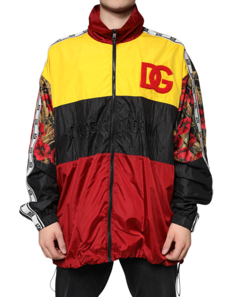 Multicolor Patchwork Men Full Zip Sweater Multicolor Patchwork Men Full Zip Sweater