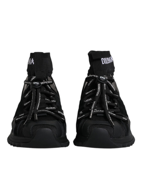 Black Sorrento Socks Logo Sneakers Shoes LA12260 Black Sorrento Socks Logo Sneakers Shoes LA12260