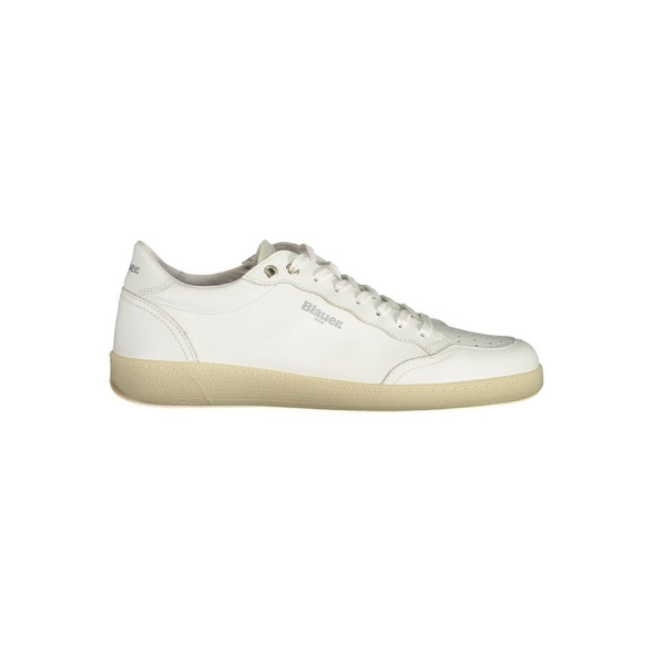 Blauer White Leather Men Sneaker BL-33939 Blauer White Leather Men Sneaker BL-33939