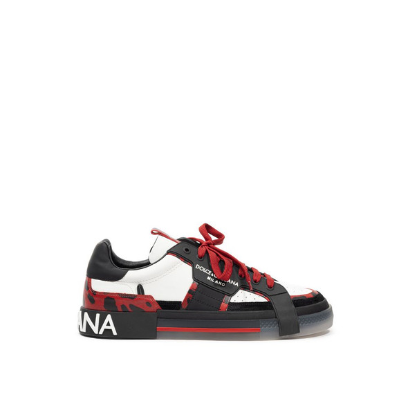 Black And White Leather Sneaker DO-818366720013799 Black And White Leather Sneaker DO-818366720013799