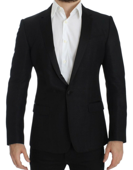Dolce & Gabbana Black wool MARTINI slim blazer Dolce & Gabbana Black wool MARTINI slim blazer