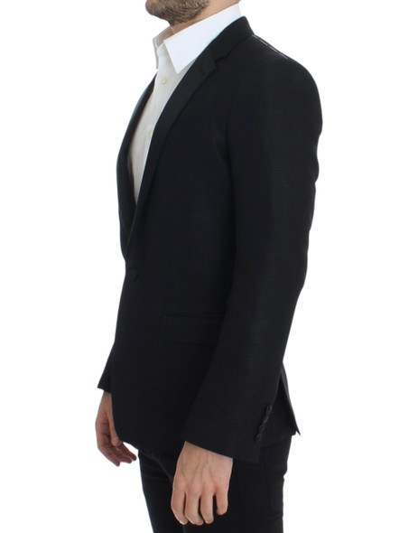 Black wool MARTINI slim blazer Black wool MARTINI slim blazer