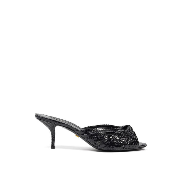 Black Snake Skin Sandal Black Snake Skin Sandal