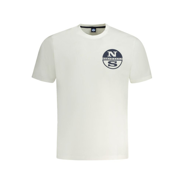North Sails White Cotton Men T-Shirt NO-33976 North Sails White Cotton Men T-Shirt NO-33976