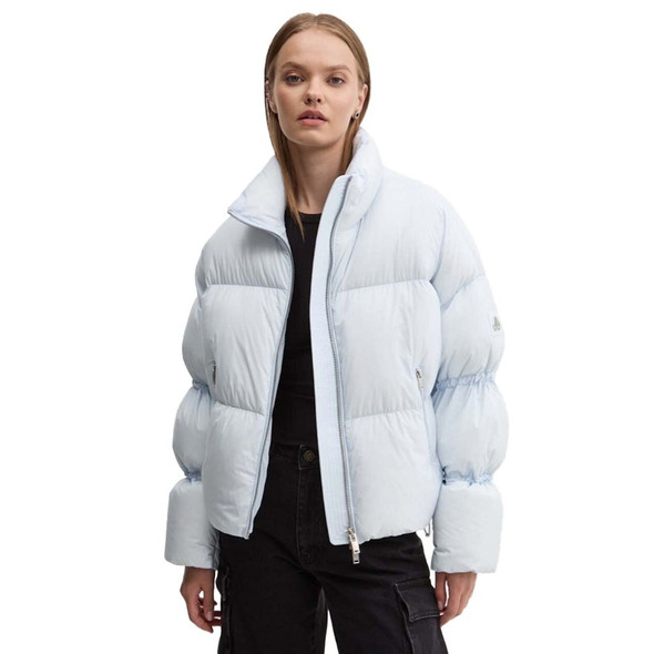 Light Blue Nylon Women Jacket Light Blue Nylon Women Jacket