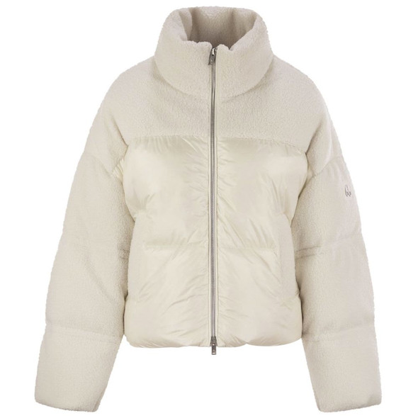 White Nylon Jackets & Coat MO-14458 White Nylon Jackets & Coat MO-14458
