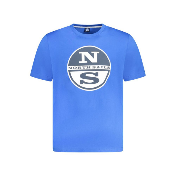 North Sails Blue Cotton Men T-Shirt NO-33988 North Sails Blue Cotton Men T-Shirt NO-33988